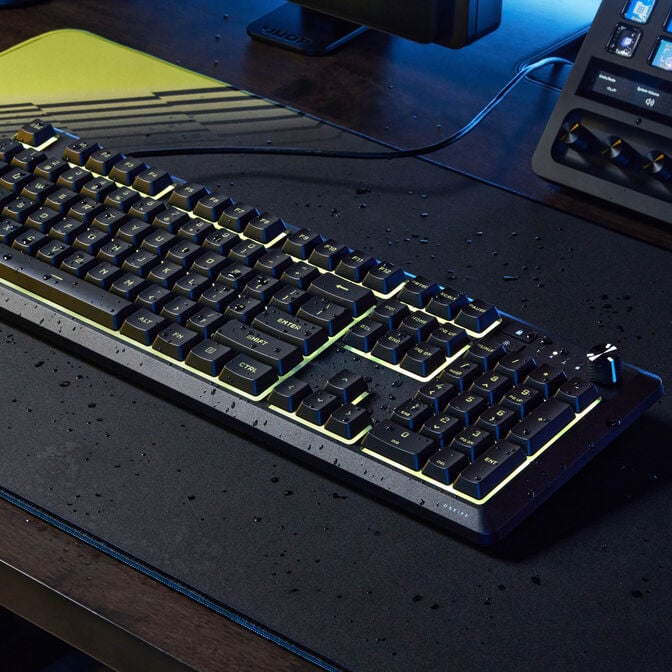 CORSAIR SKIFF 100 Gaming Keyboard, 10-Zone RGB, IP53 Splash Protection - Black image number 11