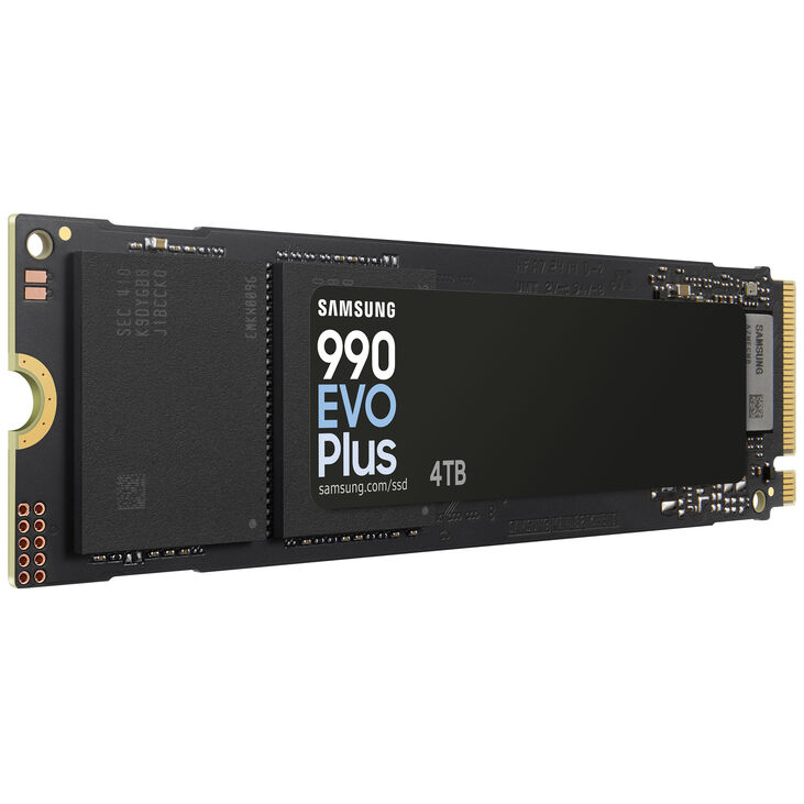 Samsung 990 Evo Plus NVMe 2.0 SSD, PCIe 4.0 x4 / 5.0 x2, Type 2280 - 4 TB image number 1