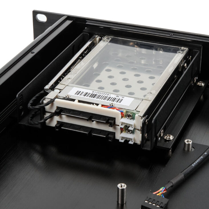 Akasa Galileo TU1 Thin-Mini-ITX 1U Gehäuse, OEM - schwarz image number 8