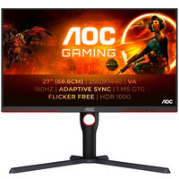 AOC Gaming Q27G3XMN/BK, 27 Zoll Gaming Monitor, 180 Hz, VA, FreeSync Premium Pro