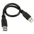 InLine USB 3.0 Kabel, A auf A, schwarz - 0,3m image number null