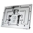 Alphacool Core RX 9070 XT Taichi Water Block, Backplate - Acrylic, Black image number null