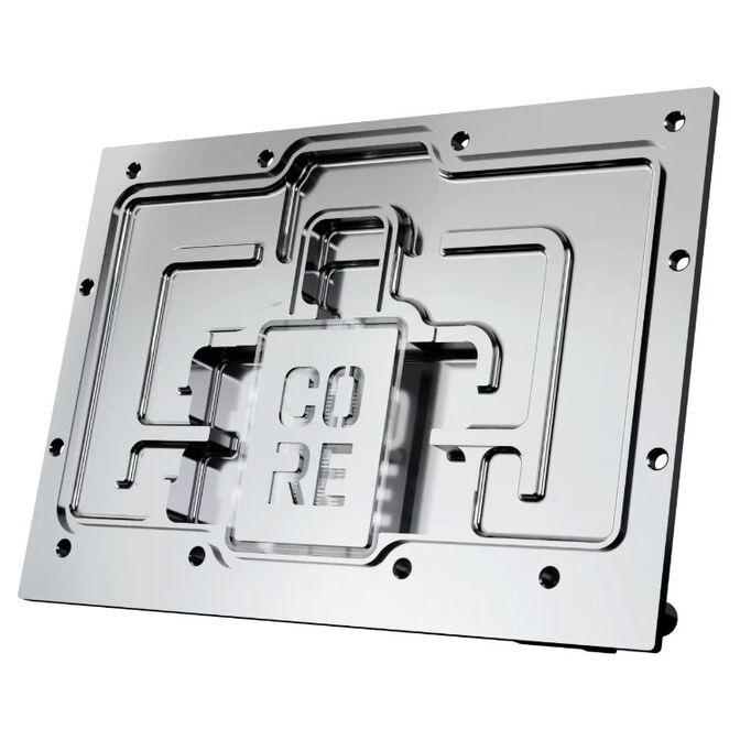 Alphacool Core RX 9070 XT Taichi Water Block, Backplate - Acrylic, Black image number 4