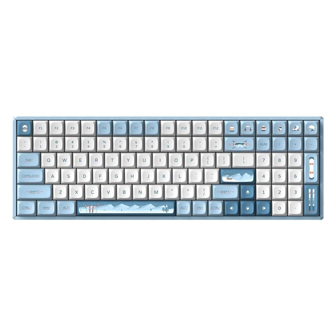 IQUNIX F97 Wintertide Wireless Gaming Tastatur, RGB - MX-Brown-Switches (US) image number 0