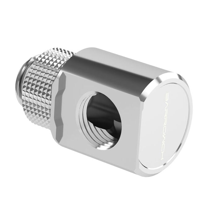 Barrow Adapter 90 Grad G1/4 Zoll AG auf G1/4 Zoll IG - drehbar, silber image number 0