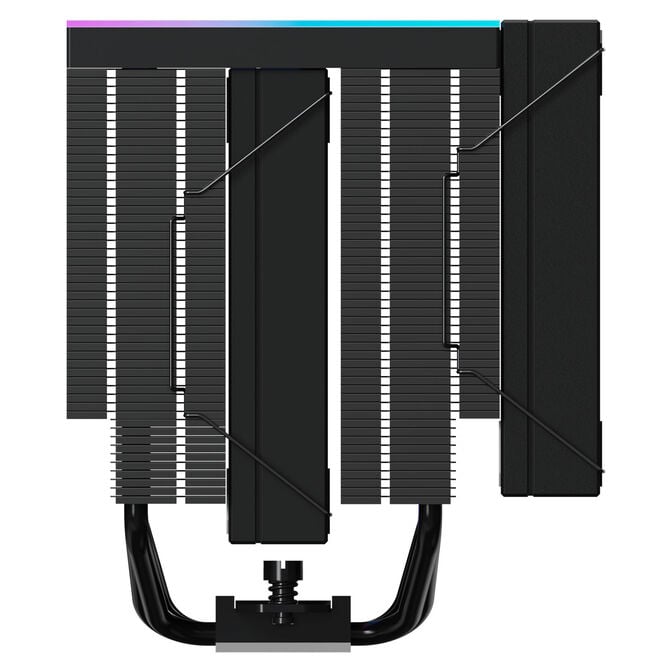 Alpenf&ouml;hn Matterhorn 2 Aurora Max CPU-K&uuml;hler, 250 W TDP, Dual-Tower, 2x 120-mm-PWM, ARGB - schwarz image number 6