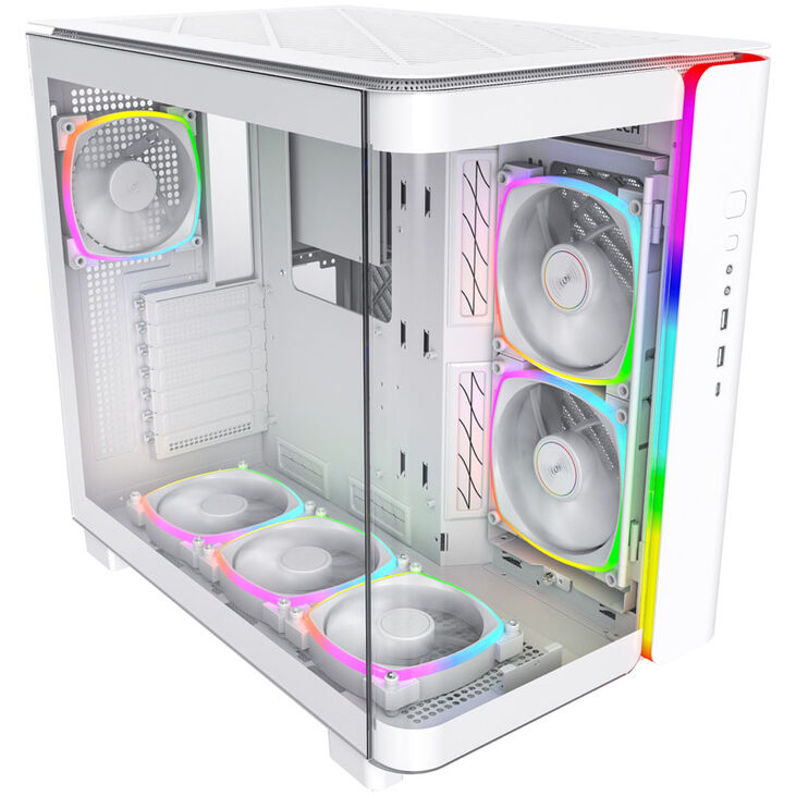 Montech KING 95 PRO Mid Tower, Tempered Glass, ARGB - White image number 1