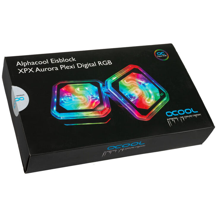 Alphacool Eisblock XPX Aurora CPU - Acryl Black Digital RGB image number 5