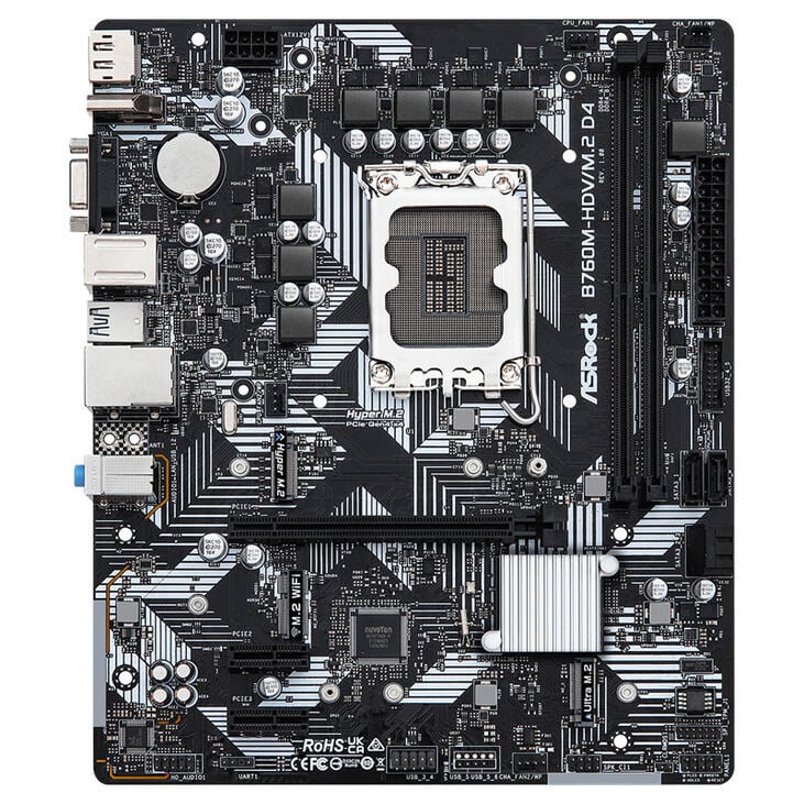 ASRock B760M-HDV/M.2 D4, Intel B760 Motherboard - Socket 1700, DDR4 image number 2