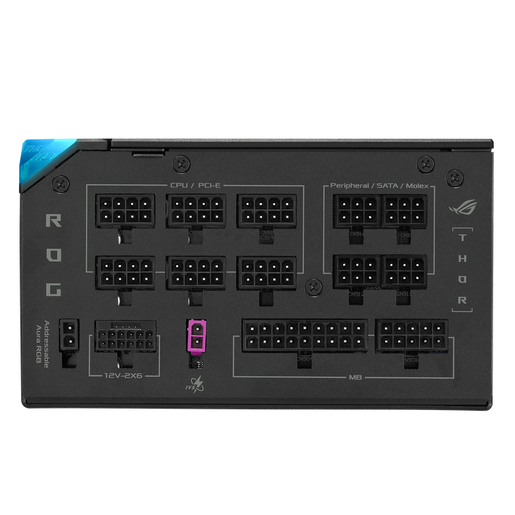 ASUS ROG Thor Platinum III, 80 PLUS Platinum power supply, modular, ATX 3.1, PCIe 5.1 - 1,000 watts image number 7