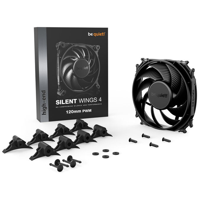 be quiet! Silent Wings 4 PWM L&uuml;fter - 120mm, schwarz image number 3