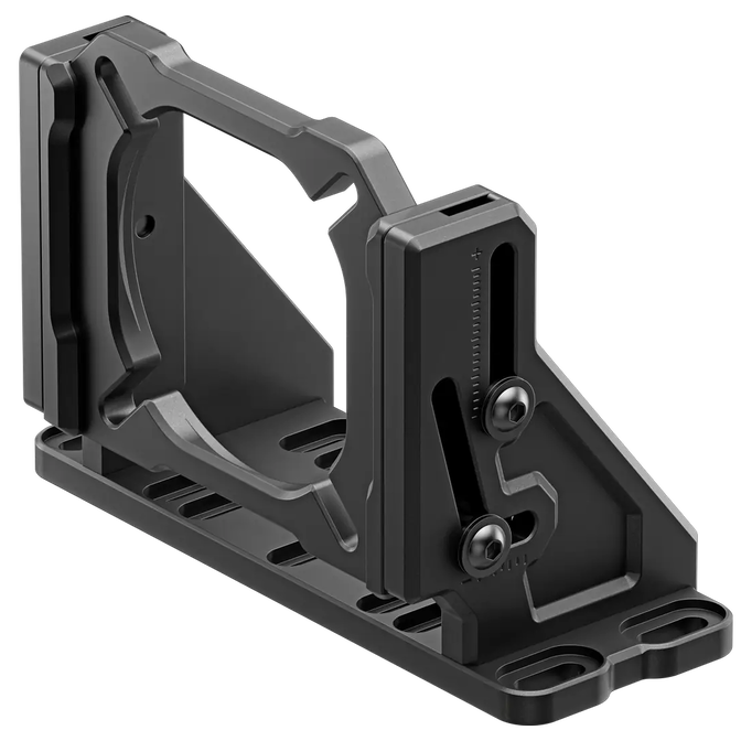 Simucube Wheelbase Mount v2 Bracket, -24 to +20 degrees tilt, Aluminium - Black image number 0