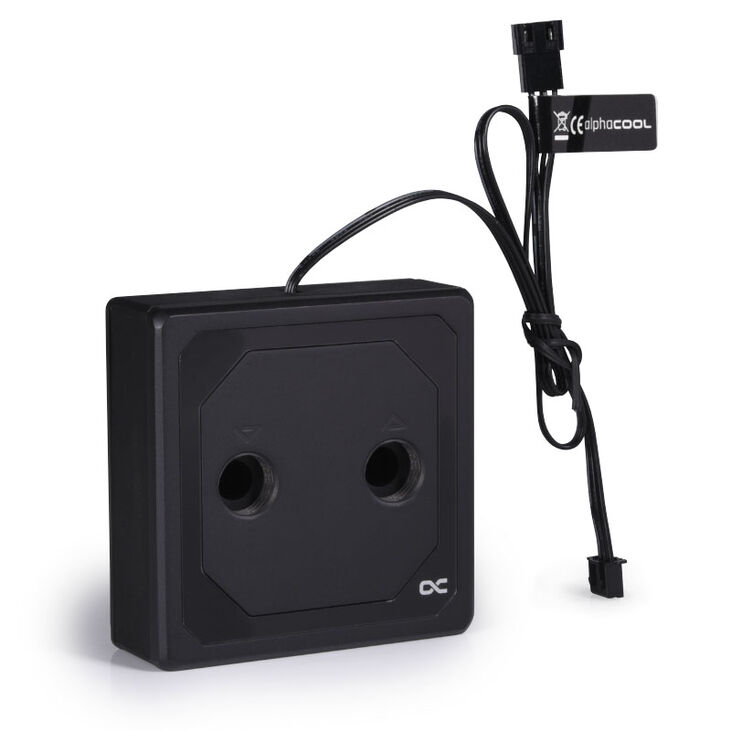 Alphacool Eisblock XPX Aurora Edge CPU Cooler - Brass Black Digital RGB image number 3