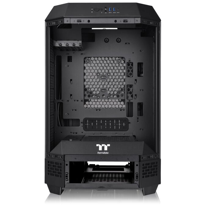 Thermaltake The Tower 300 PC-Geh&auml;use, Mini-Geh&auml;use, mATX, Tempered Glass - inklusive 2x 140-mm-L&uuml;fter, schwarz image number 14