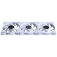 PHANTEKS NV Series NV9 E-ATX case, Tempered Glass, ARGB - matte white & M25 Gen2 PWM D-RGB fan 3-pack - Reverse Blade, 140mm, white + DRGB kit image number null