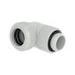 Barrow Multi-Link Adapter Connection 90 Degrees G1/4 Inch Female Thread to 12mm OD Hard Tube - Rotatable, White