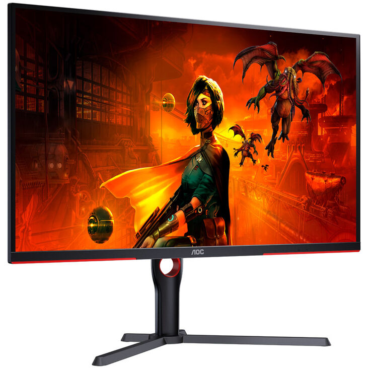 AOC Gaming U32G3X/BK, 31.5 inch Gaming Monitor, 144 Hz, IPS, G-SYNC Compatible image number 2
