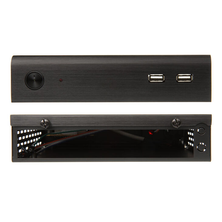 SilverStone SST-PT13B Petit Thin-Mini-ITX Gehäuse - schwarz image number 1