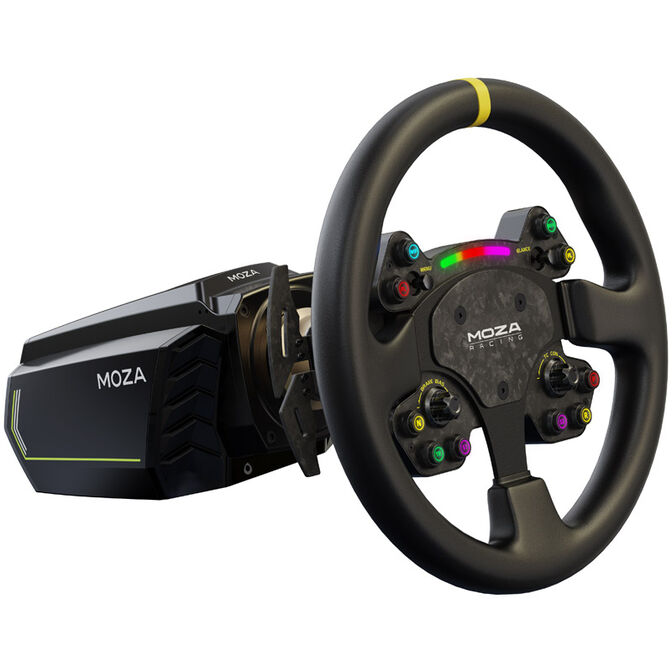MOZA RS V2 Steering Wheel, Round - Leather (33 cm) image number 4