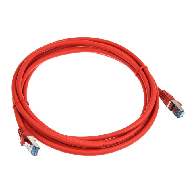 InLine Patch Cable Cat.6A, S/FTP (PiMf), 500MHz, red - 3m image number 1