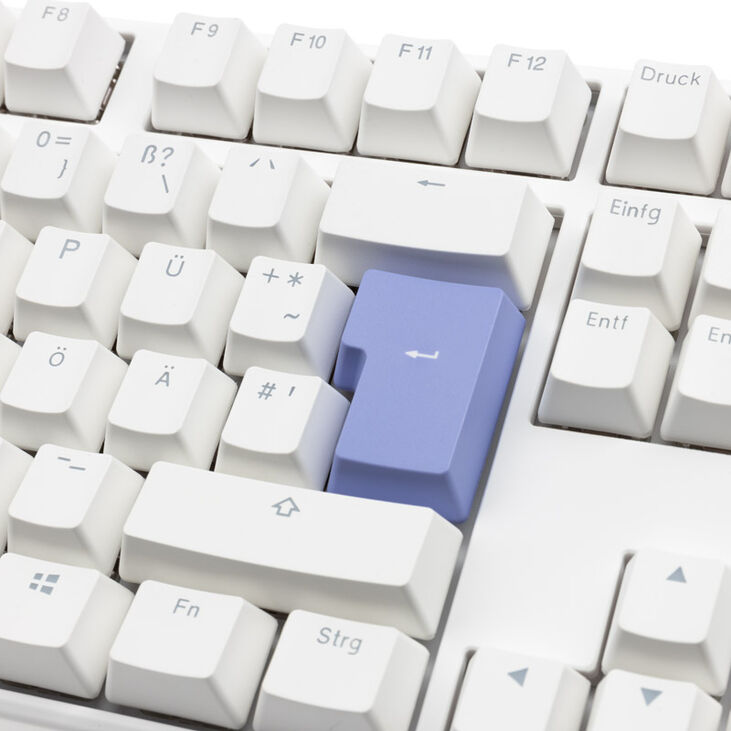 Ducky One 3 Classic Pure White Gaming Tastatur, RGB LED - MX-Blue image number 5