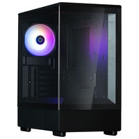 Zalman P10 PC-Gehäuse, Mini-Tower, mATX, RGB, Tempered Glass - schwarz