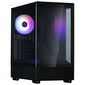 Zalman P10 PC Case, Mini Tower, mATX, RGB, Tempered Glass - Black
