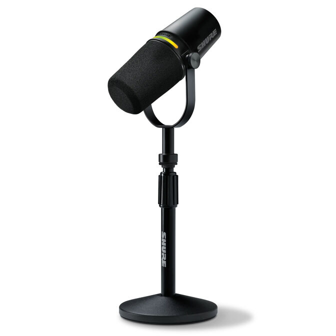 Shure MV7+-BNDL Podcast Microphone XLR/USB - black with stand image number 0