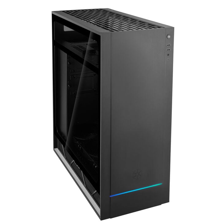 SilverStone Alta F1 Mid Tower, Tempered Glass - Black image number 1