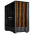 Zalman P10 Namu PC Case, Mini-Tower, mATX, Tempered Glass - black, wood image number null