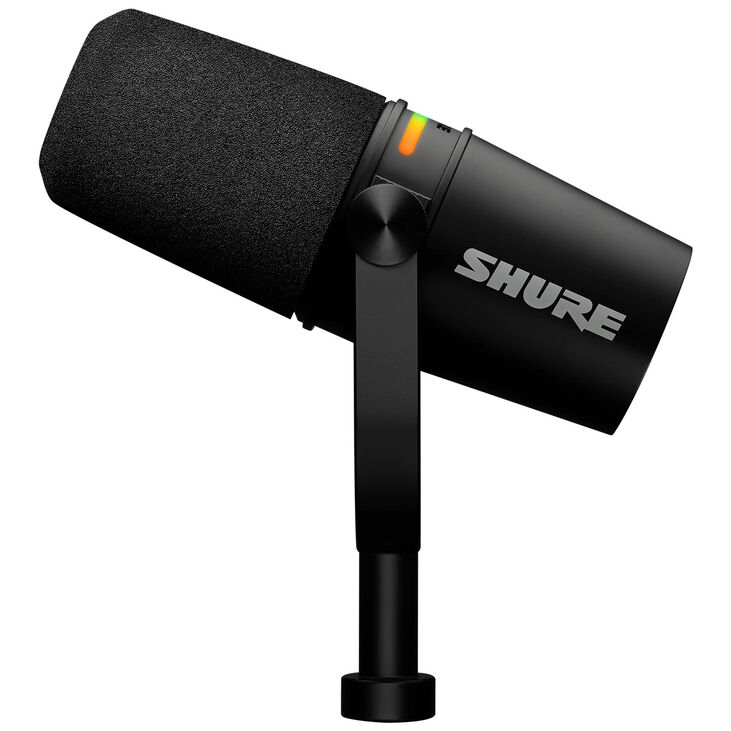 Shure MV7+-K Podcast Microphone XLR/USB - black image number 1