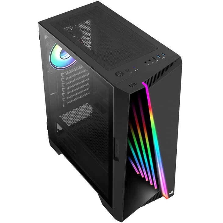 Aerocool Mirage v1 Midi-Tower - schwarz Window image number 1