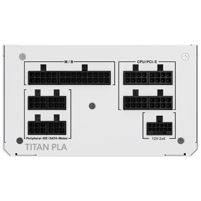 Montech Titan PLA 750W, 80 PLUS & Cybenetics Platinum, modular, PCIe 5.1 - 750 Watt, wei&szlig; image number 3