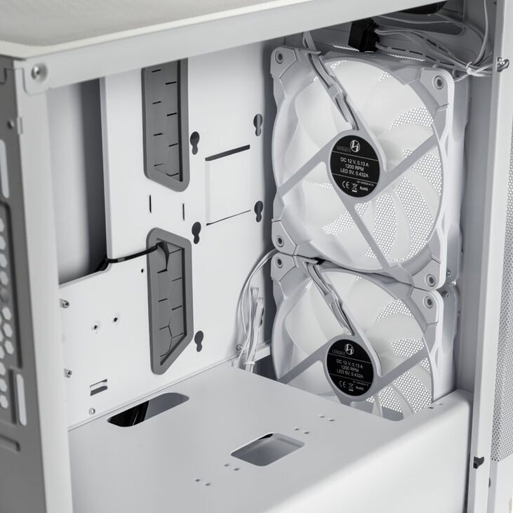 Lian Li LANCOOL 205M Mesh Micro-ATX Case, Tempered Glass - white image number 7