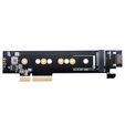 Silverstone SST-ECM28 M.2/SATA adapter card, PCIe 4.0, 1x M-Key, 1x SATA image number null