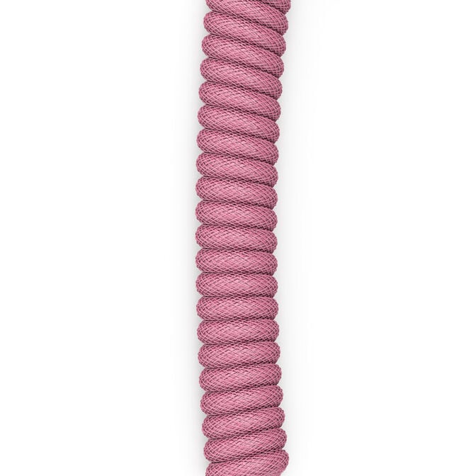Glorious Coiled Cable Prism Pink, USB-C auf USB-A Spiralkabel - 1,37m, pink image number 4