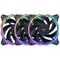 InWin Sirius Loop RGB PWM Fan 3-Pack including RGB Controller - 120 mm, black