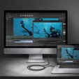 AXAGON RVC-HI2MC USB-C zu HDMI 2.0 Adapter, 4K/60Hz, Aluminum - 1,8 m image number null