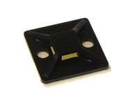 InLine mounting base for cable ties 4.5mm, black - 10pcs.
