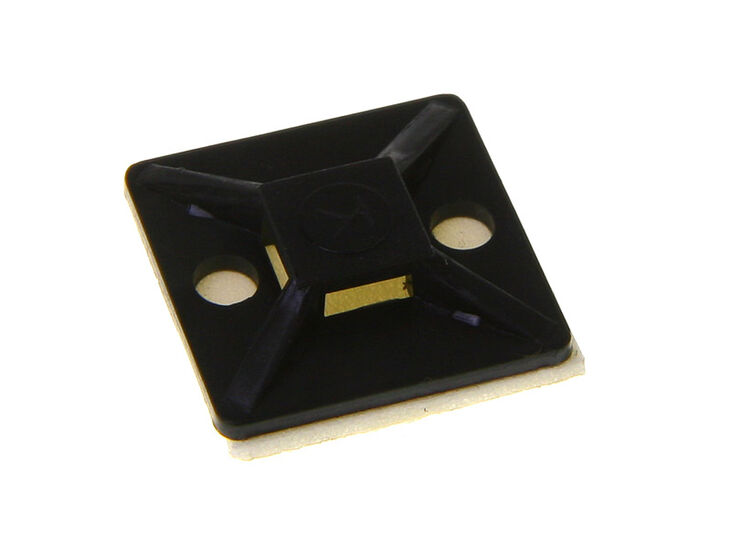 InLine mounting base for cable ties 4.5mm, black - 10pcs. image number 0