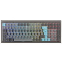 Ducky Cushion 98 Gaming-Tastatur, 96%, DE-Layout, Shush Red Switches - Nickel