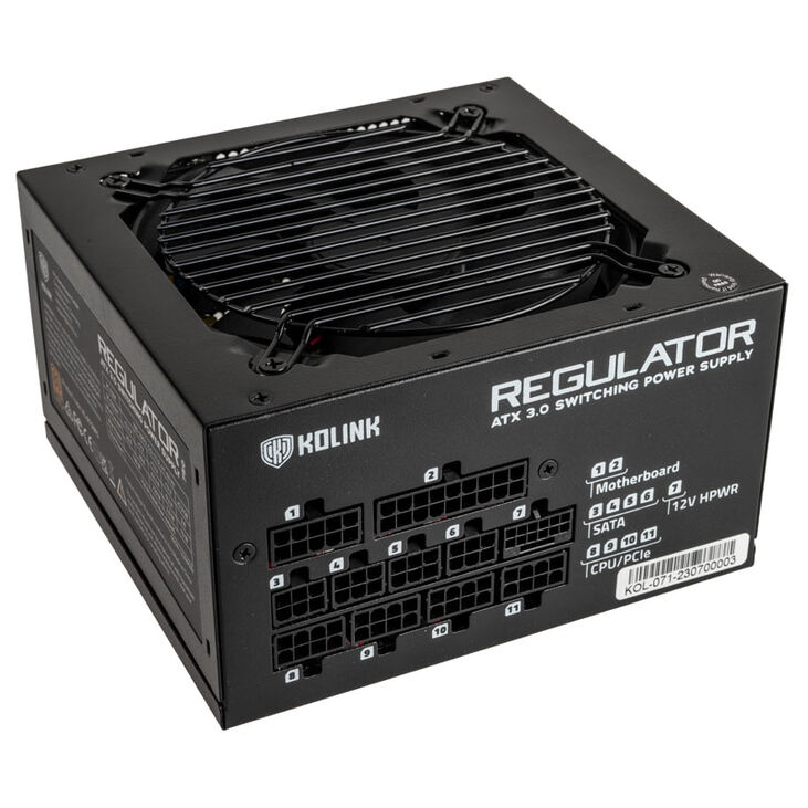 Kolink Regulator 80 PLUS Gold Netzteil, ATX 3.0, PCIe 5.0, modular - 850 Watt image number 2