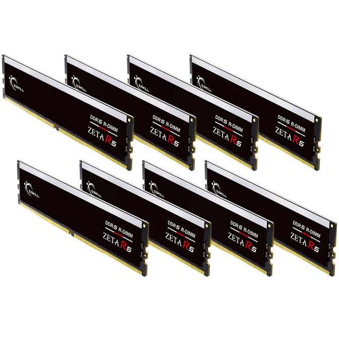 G.Skill Zeta R5 DDR5-6400 RAM, CL32, XMP, ECC reg. - 128 GB Octo-Kit, black image number 1
