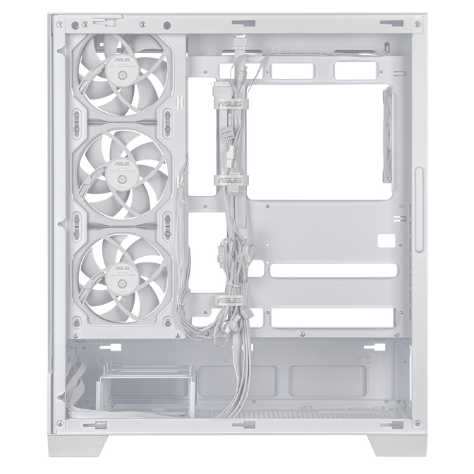 ASUS A31 Plus TG ARGB PC-Geh&auml;use, Midi-Tower, ATX, Tempered Glass - wei&szlig; image number 4