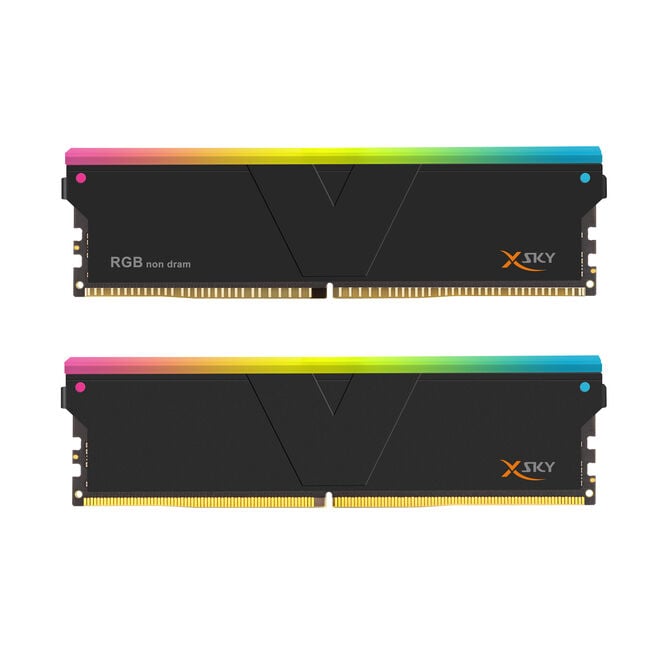 V-Color Manta XSky RGB DDR5-6000 RAM, CL28, EXPO - 16 GB Single Channel-Kit,1 x 16 GB, schwarz image number 1