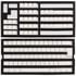 Ducky PBT Double-Shot Keycap Set, DE Layout - white image number null