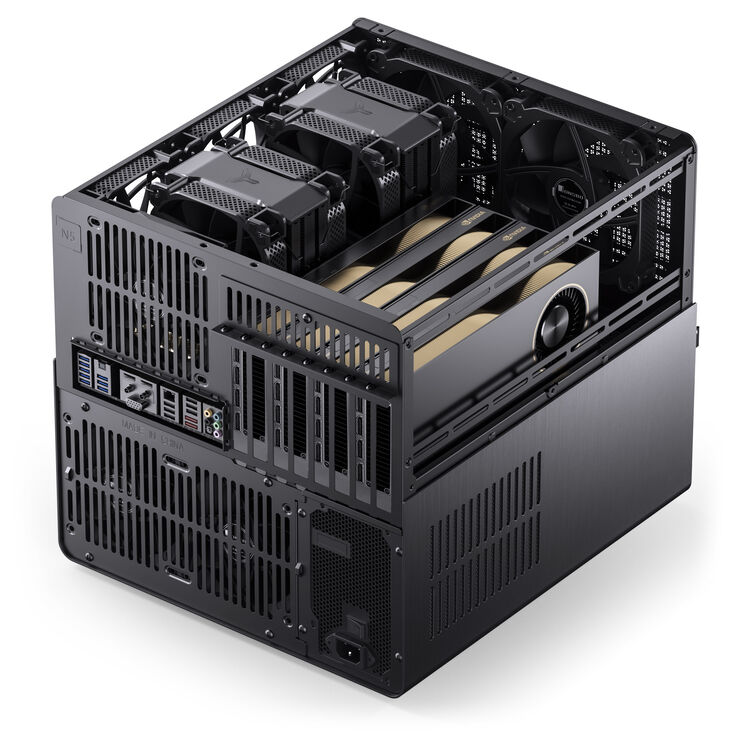 Jonsbo N5 NAS case, E-ATX - black image number 7