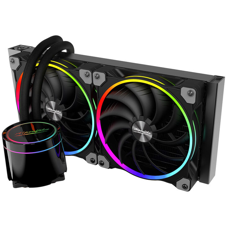 Alpenföhn Gletscherwasser 280 AIO Cooler, ARGB - 280mm, black image number 3