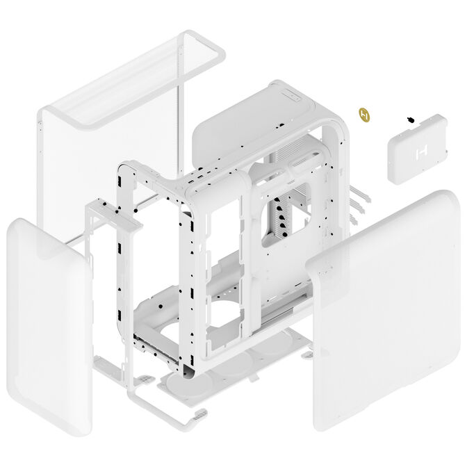 HYTE X50 Air Midi Tower - Snow White image number 9