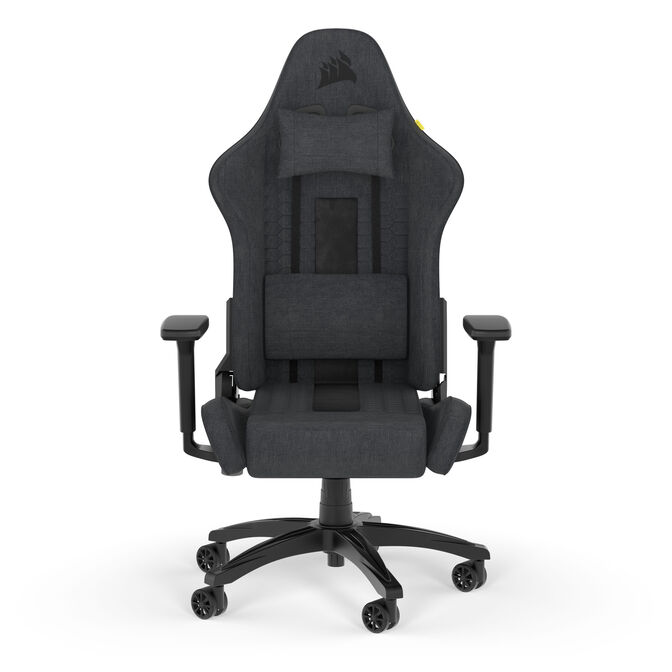 Corsair TC100 Relaxed Soft Fabric Gaming Chair - black, grey image number 1